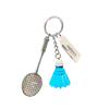 Realistic Metal Badminton Racket Keychain Perfect For Party Favors And Gifts