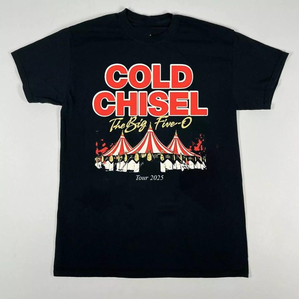 

НОВИНКА Cold Chisel Denim Тур П ять Великих 2024-2025 Подарунок для Фаната Футболка Унісекс Футболка XXL