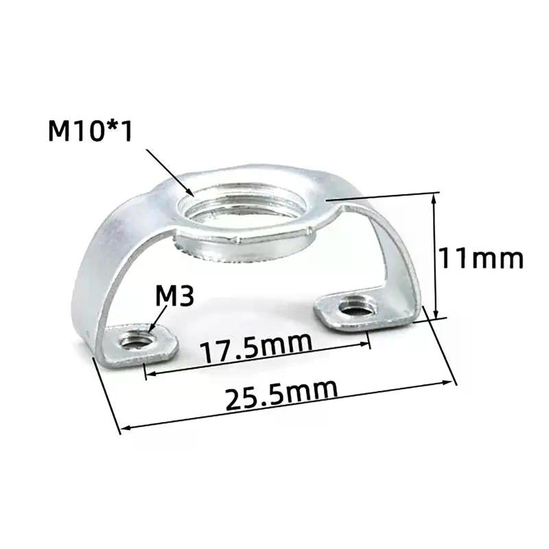 20 PCS High Temperature Resistant Ceramic Lamp Base Holder E27 GU10 E14 M10 Back Support Bracket For Lighting Socket