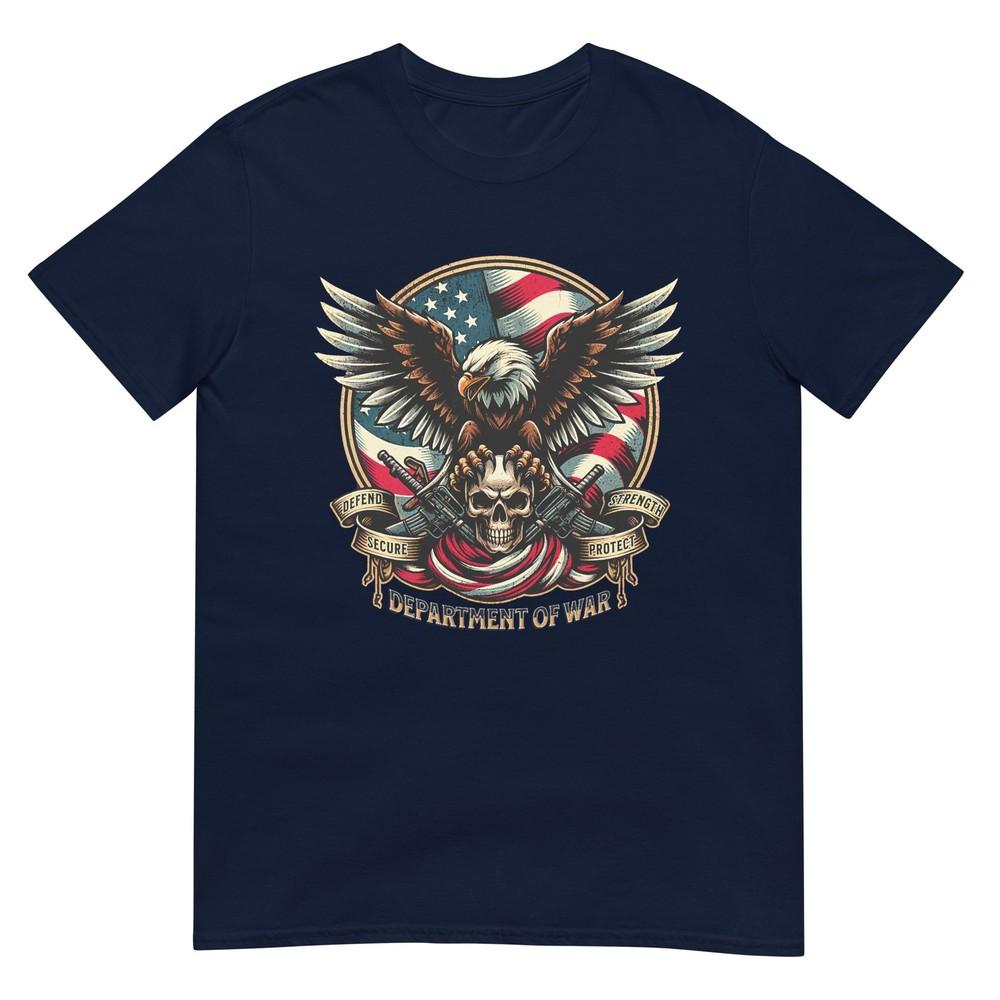 Departunisext Of War Usa American Flag And Eagle Defend Protect Tshirt S