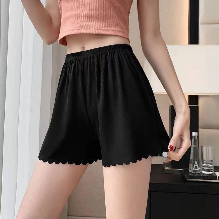 

Women s Breathable Ice Silk Anti-Exposure Shorts - No Curl Edge, Lightweight for Summer M (Recommended 80-120 jin)