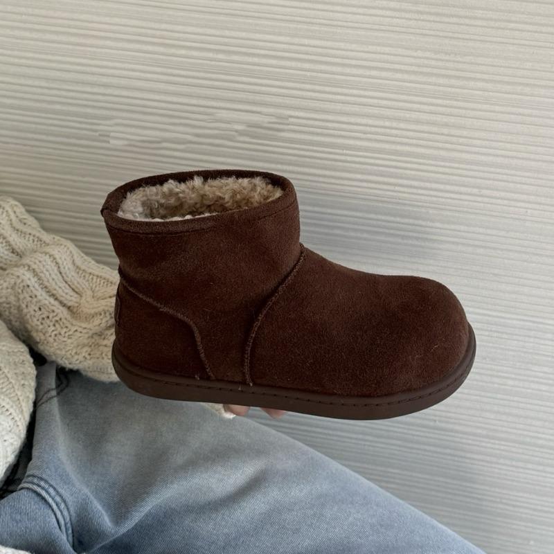 

Зимние плюшевые толстые внутренние короткие трубы теплые универсальные удобные модные сноубутсы теплые удобные противоскользящие влагозащитные 40