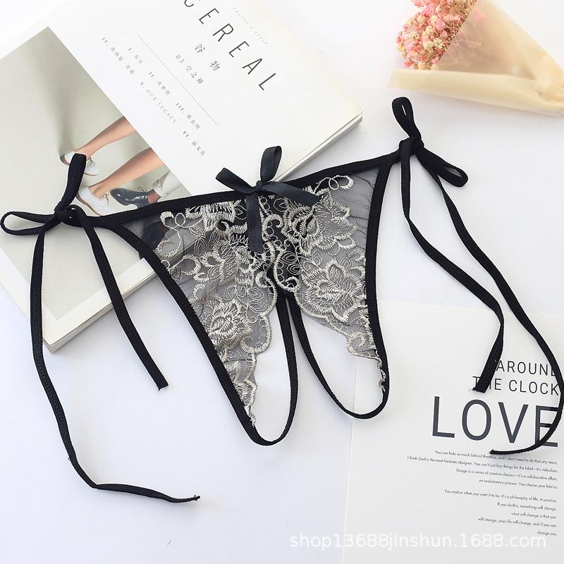 7color Gift beautiful lace leaves Women's Sexy lingerie Thongs G-string Underwear Panties Briefs Ladies T-back 1pcs/Lot JS668