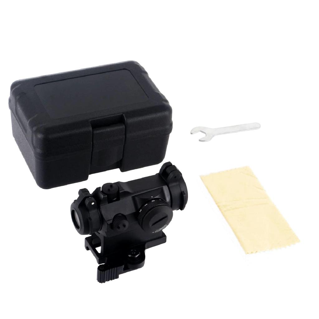 FOCUHUNTER 1x24 Magnification Monocular Camera Finder Red Dot Sight Riflescope with Lens Cap and Mount Adapter, Compact Telescope