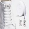 Ein-Knopf-Schnürsenkel ohne Binden, Schnellverschluss Faulenzer-Schnürsenkel, Strapazierfähige elastische Ersatzschnüre für Sneaker & Freizeitschuhe 1 Paar/2 Paare
