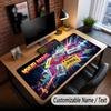 Music General Theme Custom Mouse Pad Personalized With Name Text Customized Desk Mat For Office Home Decor