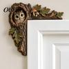 Decorative Cabin Door Topper Chipmunk Tree Hollow Topper, Wood Frame Sign, Woodland Nursery Wall Decor Animal Art for Home Bedroom Hallway And