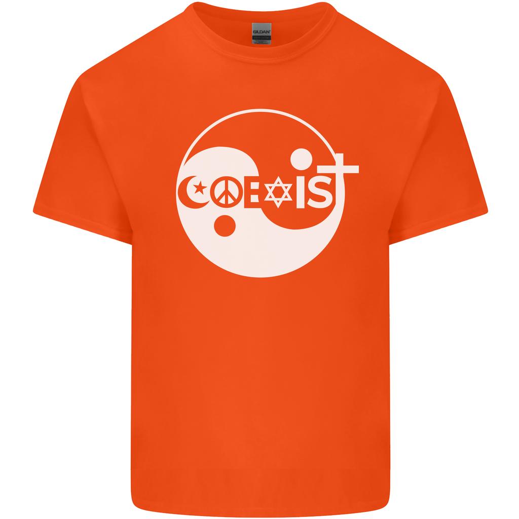Coexist World Peace Love Religion Hippy Anti War Unisexs Light Cotton TShirt
