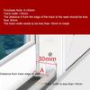 4Pcs Window Accessories Plastic Windproof Block Self-adhesive Window Sealing Block Push-pull Window Buffer Sliding Door