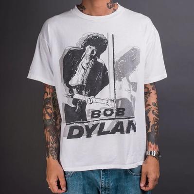 Vintage Bob Dylan Tour Short Sleeve White Color Shirt KV37647 Unisex T-Shirt