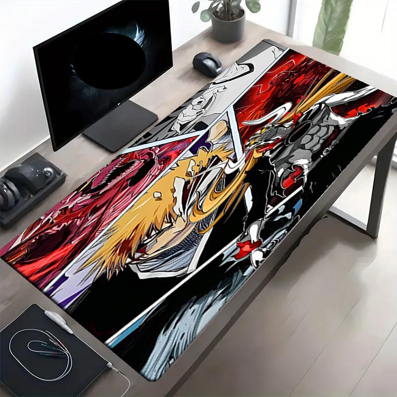 BLEACH Print Mouse Pad, Anti‑Slip Desktop keyboard Mat, for PC Laptop Gaming Working Daily Use, Cool Festival Surprise Gift