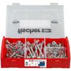 Fischer Plastic Anchor Plug & Screw Set FIXtainer DuoPower DuoTec DuoBlade DuoPower 6x30 / DuoTec 10 / DuoBlade 548864