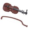 1/12 Dolls House Miniature Plastic Violin Music Instrument Model Accessories Toy