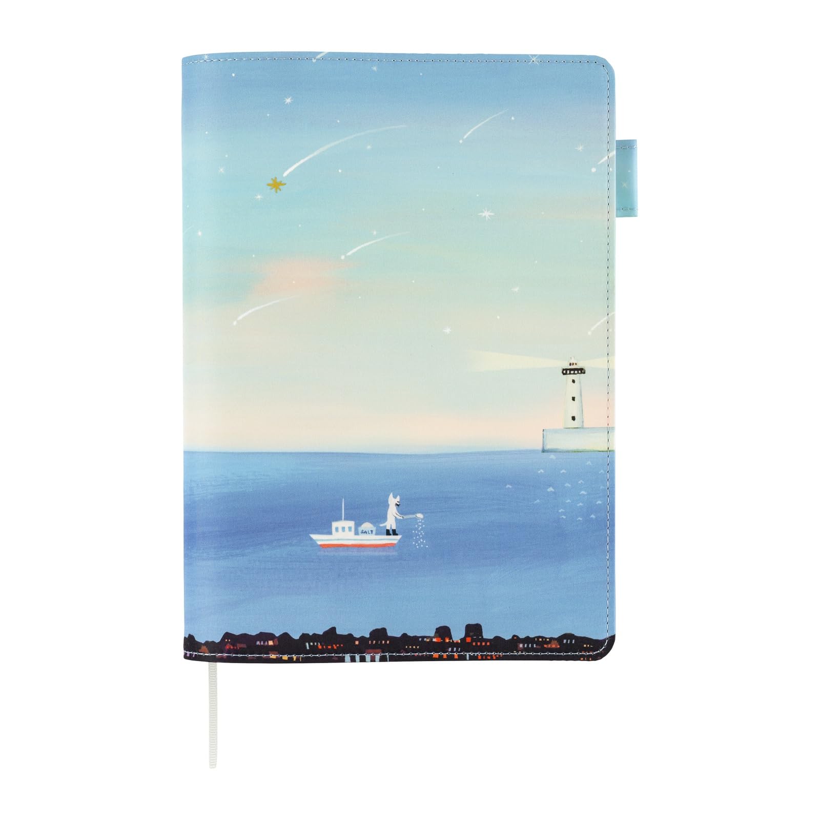 

Обложка для планировщика Hobonichi Large Dream the Sea Saw формата A5 на 5 лет (Хироко Кубота/Рассвет) синий