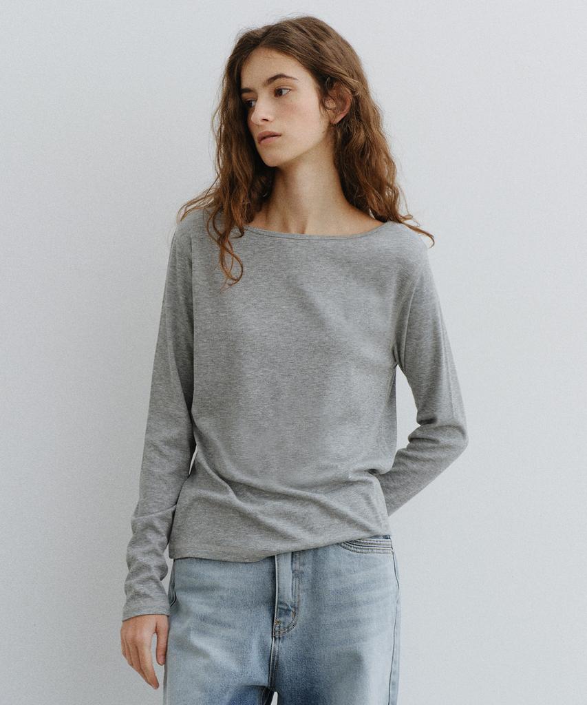 Yulago Ribbed Boatneck T-Shirt