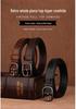 Women's Premium Cowhide Leather Belt with Pin Buckle - Handmade & Soft