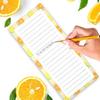 Magnetic  4 Books (200pcs) Tearable Notepad - Soft Fridge Stickers with Fruit Design for Shopping Lists & Memos