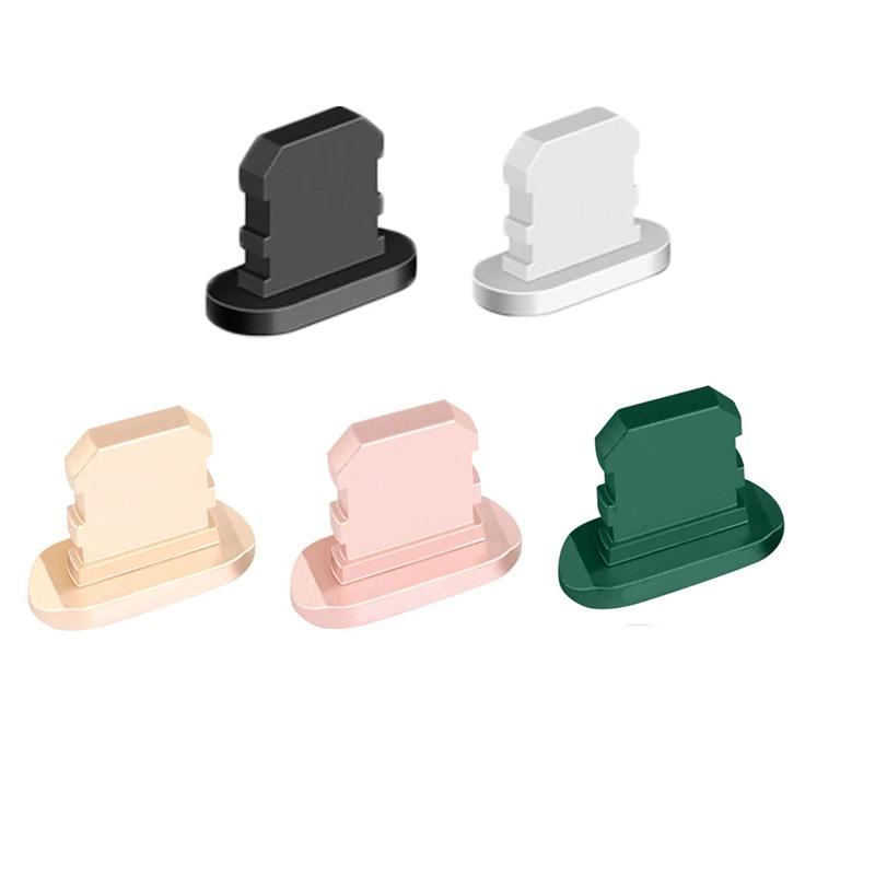 5/1Pcs IOS Metal Dustplugs For iPhone 12 13 14 Pro Max XR XS X 6 7 8 Plus Charging Port Dust Plug Protector Anti-Dirt Stopper