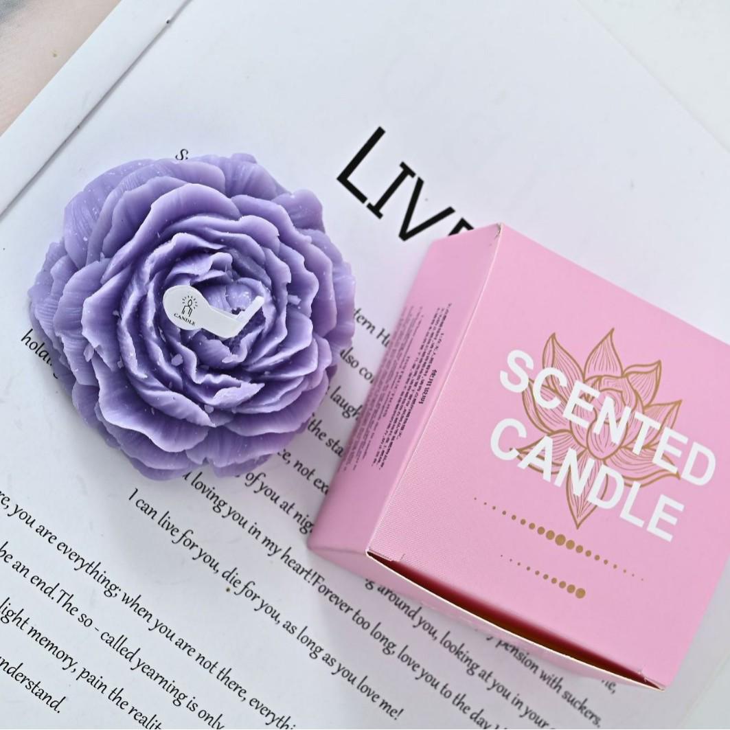 Handmade Peony Scented Candle for Home Bedroom Decor and Gifts