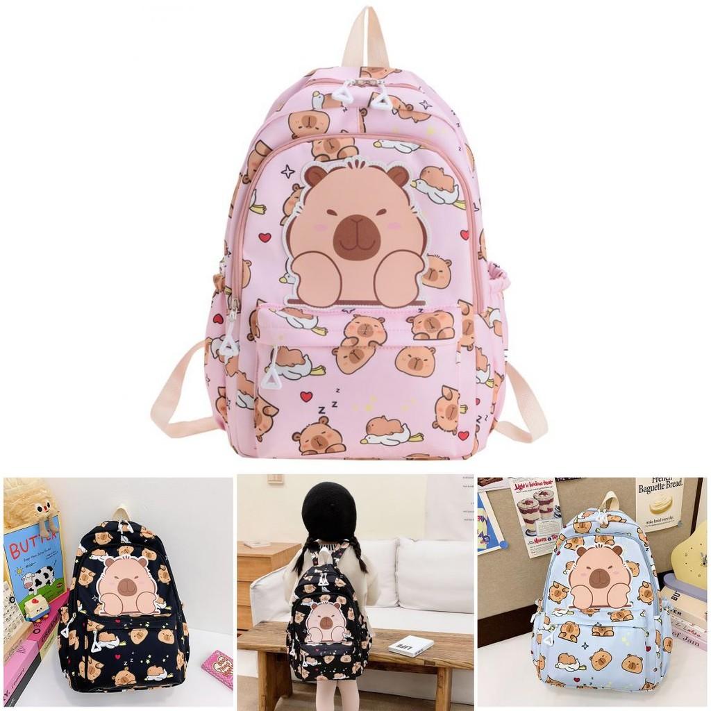 Adorable Lightweight Capybara School Bag For Kids Boys And Girls In Multiple Colors