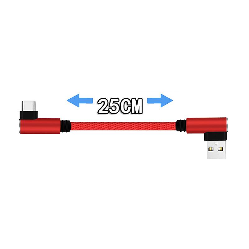 Cavo USB-C Corto 10 Cm Con Gomito A 90° - 240W 10Gbps Con Chip E-Marker Per IPhone, MacBook, Huawei