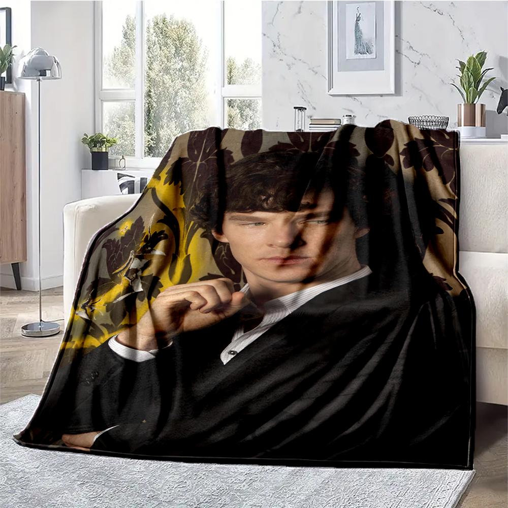 Sherlock Theme Printed Blanket - Perfect for Couch, Bed, Travel & Outdoor Use | Machine Washable, Cozy & Durable.