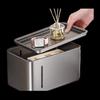 NHZHIW No-Drill Bathroom Tissue Box with Storage Shelf