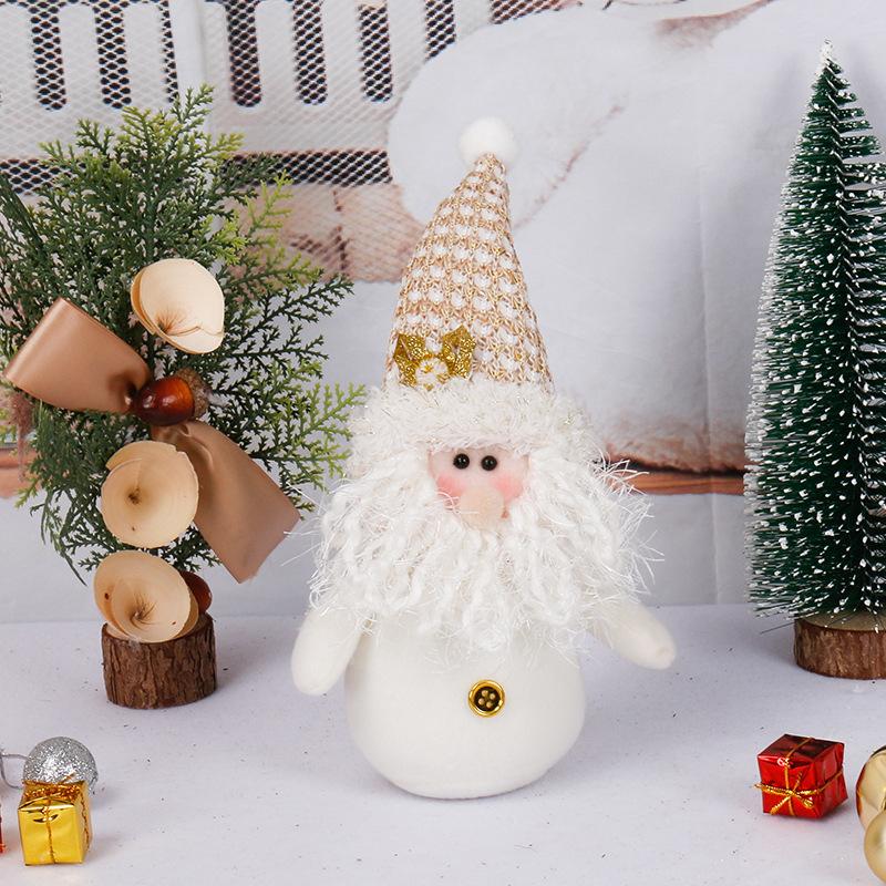 Christmas Gnome Figurine Elderly Snowman Doll Christmas Decorations Holiday Ornaments