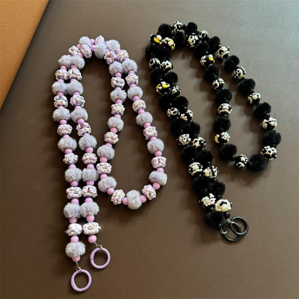 

Universal Crossbody Bag Chain Plush Mobile Phone Strap New Sling Belt Clip Chain чорний