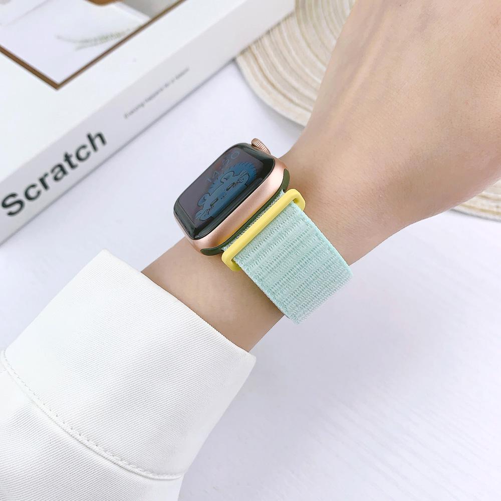 Nylon Loop Strap for Apple Watch Serise 11 Band 46mm 40mm 44mm 45mm 42mm 41mm 38mm Smart Belt Bracelet for IWatch Ultra3 49mm Serise10/9/8/7/6/SE3/5/4