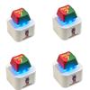 New CreativeKey Pendant  Siu Press-and-Squeeze Stress-Relief Keyboard Sound-Emitting and Light-Up Keychain Gift Anime