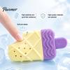 Flexible TPR Teeth Cleaning Toy Dog Cooling Chew Toy, Popsicle Ice Freezer Donut Shape Interactive Training Reusable Freeze for Summer Heat