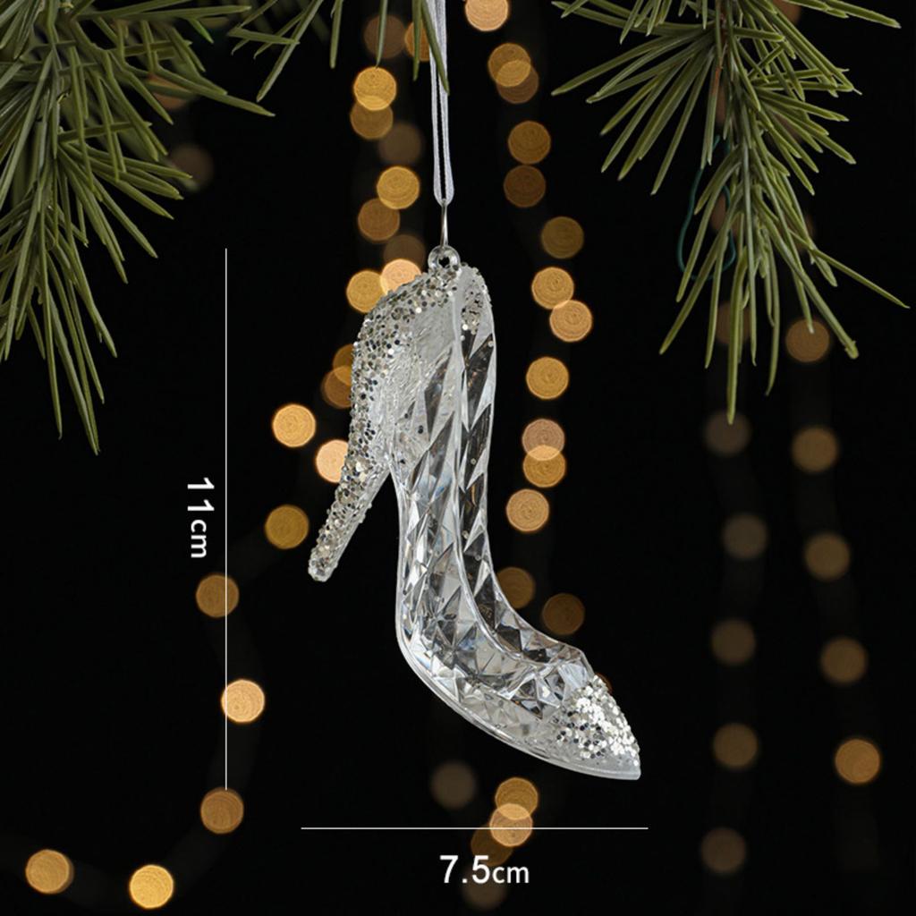 Weihnachten Eis Kristall Anhänger Weihnachten Baum Anhänger Transparent Acryl Engel Licht Luxus Dekoration Szene Layout Requisiten
