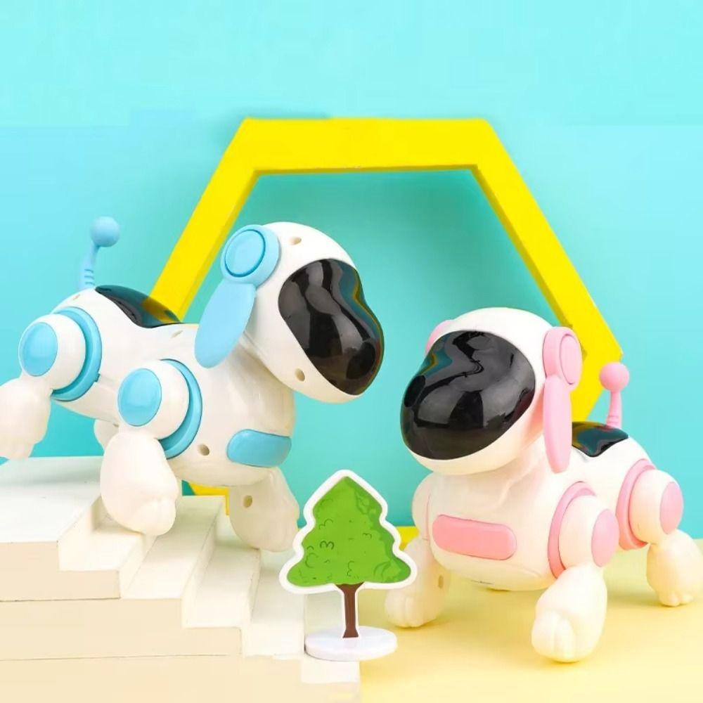 Plastic Dog Walking Dancing Toy Puzzle Toy Robot Electronic Dog  Valentine's Birthday