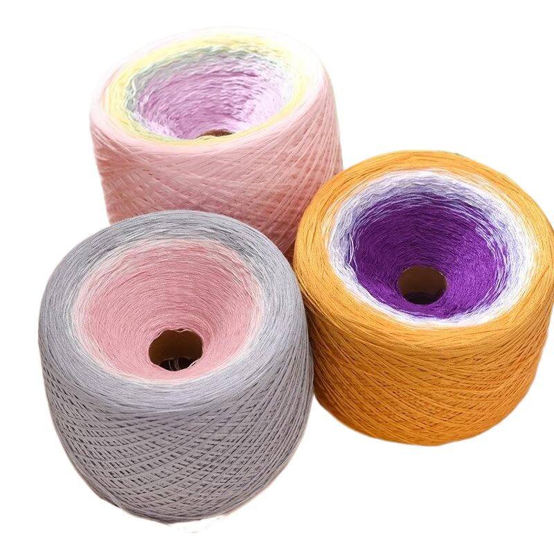 300G Gezwirnte Baumwolle Mischung Fantasie Kuchen Garn Handgemacht DIY Gestrickt Haken Schal Mantel Schal Garn