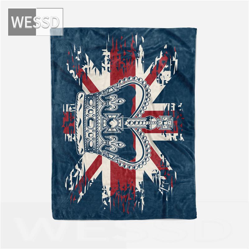 Bettüberwurf mit britischer Flagge, Retro-Stil, Einzel- und Doppeldecken, modische Flanell-Decken, dekorative Sofadecke, Reise- und Nickerchen-Mehrzweckdecke