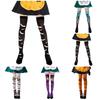 Halloween Costume Accessories Over The Knee Socks With Bat Print For Ladies