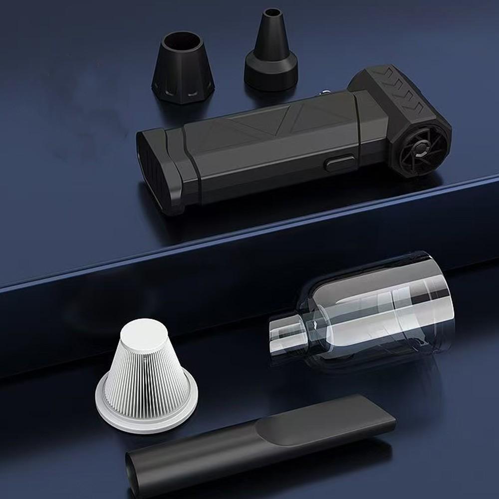 Mini Air Blower With Extra Nozzle 180000RPM Turbo Jet Fan Wind Speed 53m/s Electric Blower Multifunctional Blowing Dust Dryer