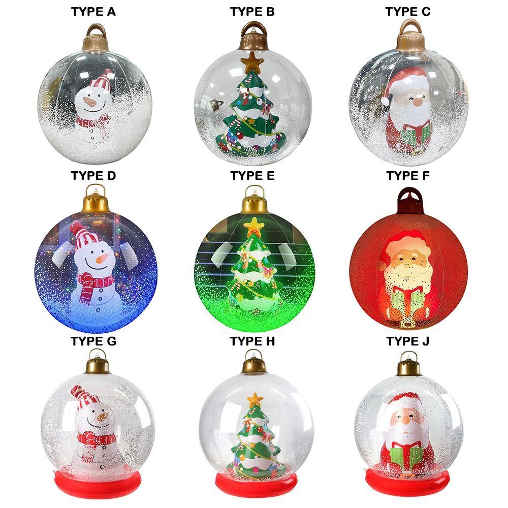 Waterproof Christmas Inflatable 24 Inch Giant Christmas Balls Lawn Ornament