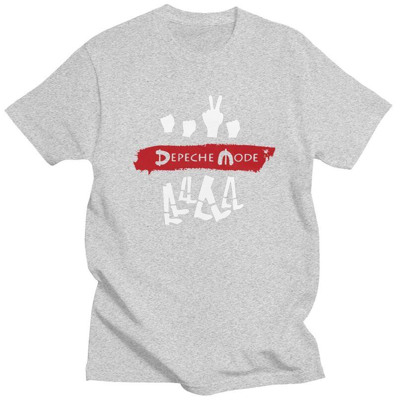Custom DDepeche Cool Mode Electronic Rock T Shirt for Men Pure Cotton Tshirt Leisure Tee Tshirts Slim Fit Clothing Gift