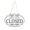 Wooden Craft Double Business Sign Double-sided Wooden House Sign Door Hanging Pendant  Shop