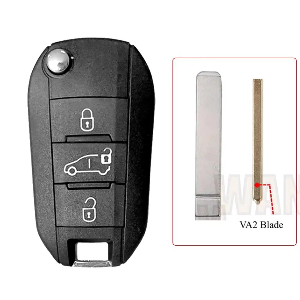 Para Peugeot 208 2008 301 308 508 5008 Rcz Expert Para Citroen C-Elysee C4-Cactus C3/Carcasa de Llave de Coche