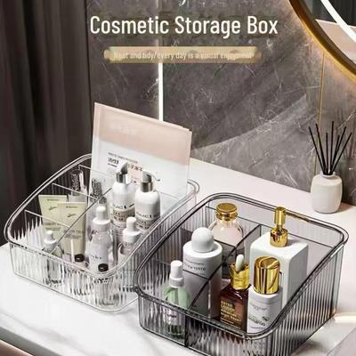 Transparent Acrylic Cosmetic & Pen Organizer with 5 Grids