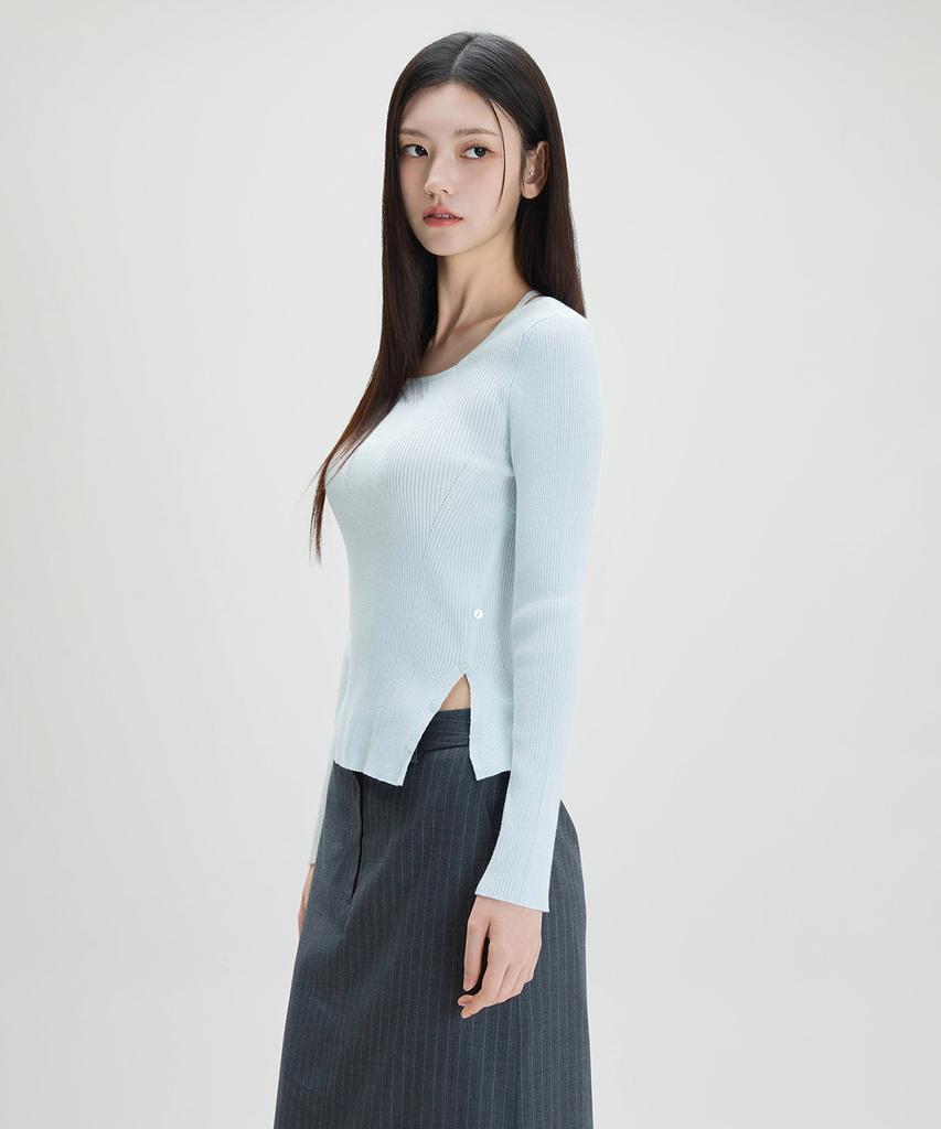 MIXXO Ribbon Slim Pullover_Miwkag312T