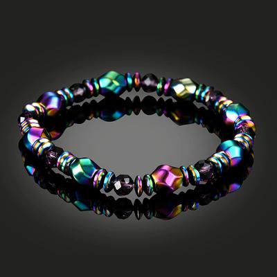 Colored Hematite Beads Magnetic Wrist Bracelets