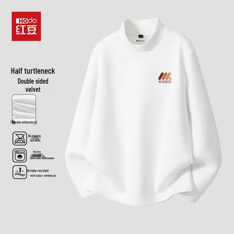 Hodo Men s Thermal Half-High Collar Long-Sleeve T-shirt 2XL