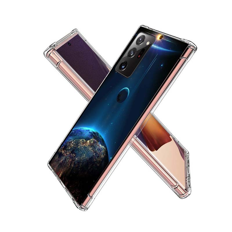 Earth, Stars, Space Phone Case for Samsung A55 A35 A25 A15 A07 A05S A16 A17 A26 A36 A37 A56 A57 Galaxy Note 20 10 A50S A71 A51 A