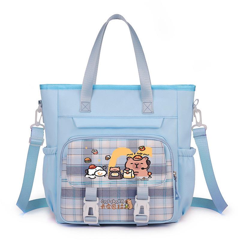make-up class tote bag capybara large-capacity shoulder bag, primary school students, junior high school men's and women's high-value messenger bag