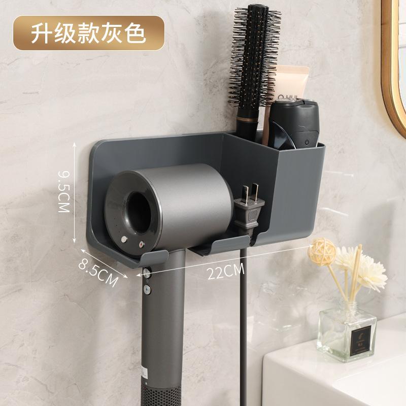 Hair Dryer Bracket No Punching Bathroom Hair Dryer Hanger Toilet Multifunctional Rack Hair Dryer Placement Rack