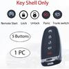 MechanMagic Key Fob Shell Cover for Ford Explorer Edge Flex Expedition Focus Taurus Maverick Lincoln Navigator MKS MKT MKX 2011- Keyless Entry Remote